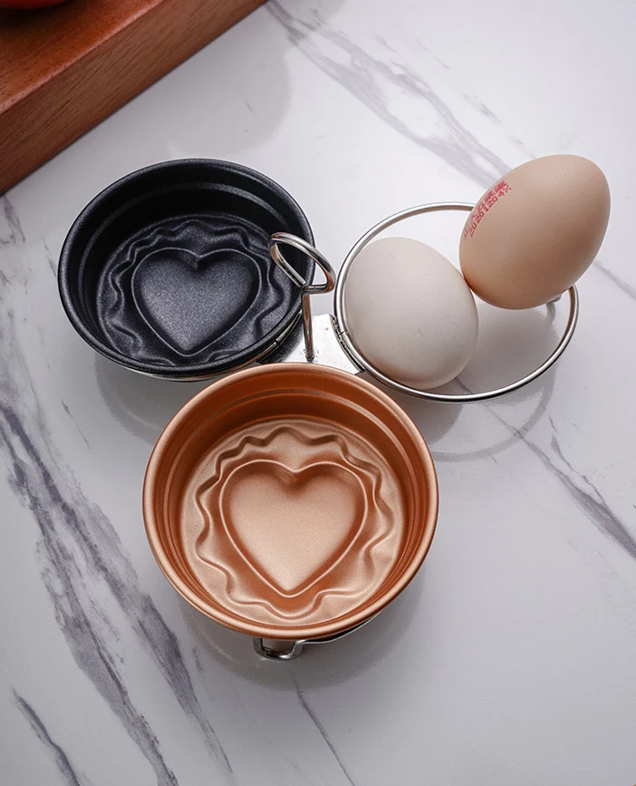 
 Кольца для яиц из нержавеющей стали круглой формы в форме сердца, металлическая Форма для варки яиц с подставкой  