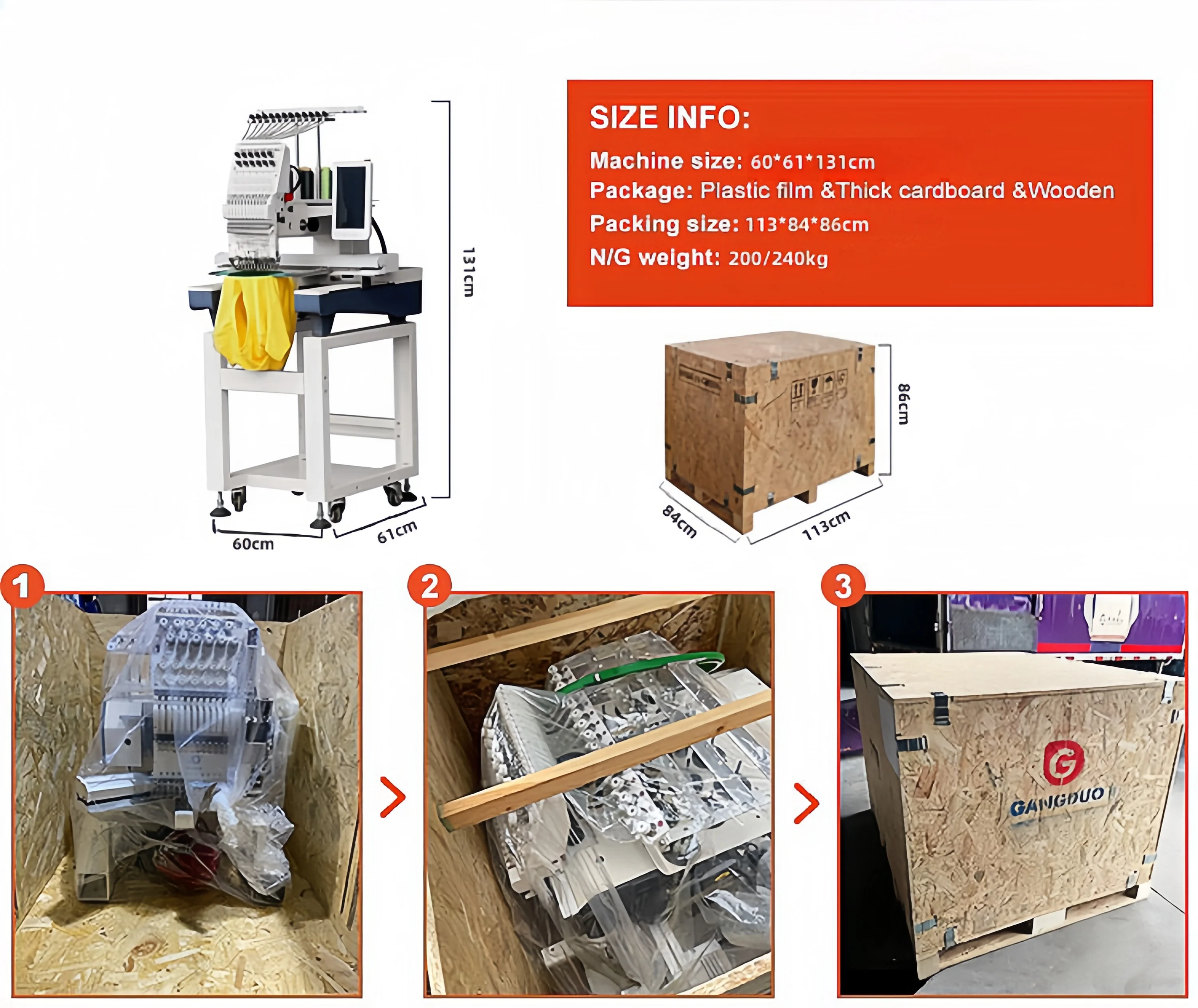 QC1201CT Best Selling Taping Embroidery Machine Computerized Single Head Embroidery Machine brother embroidery Machine