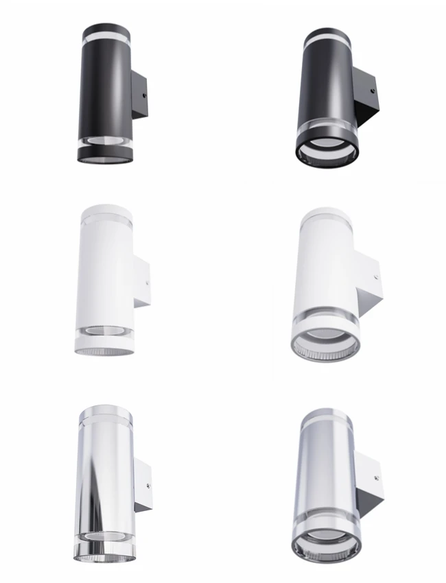 up down light aluminum pc AC100-240V IP54 led wall light outdoor GU10 wall light