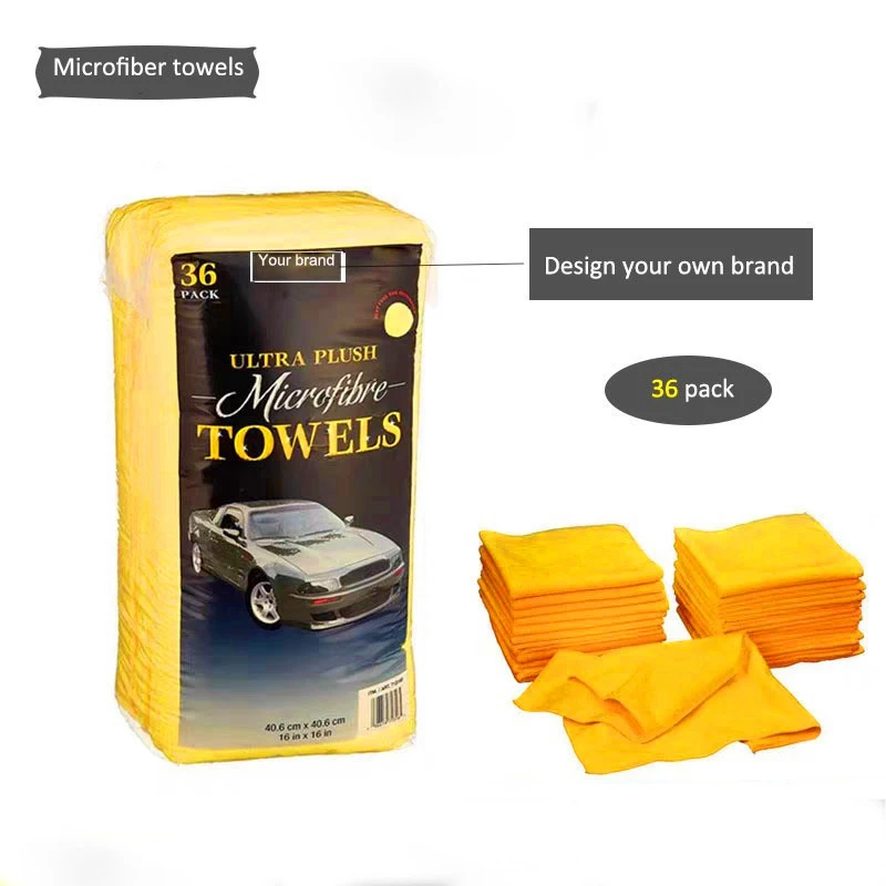 ZZhome car washing microfiber cleaning towel t5 pcs car drying towel