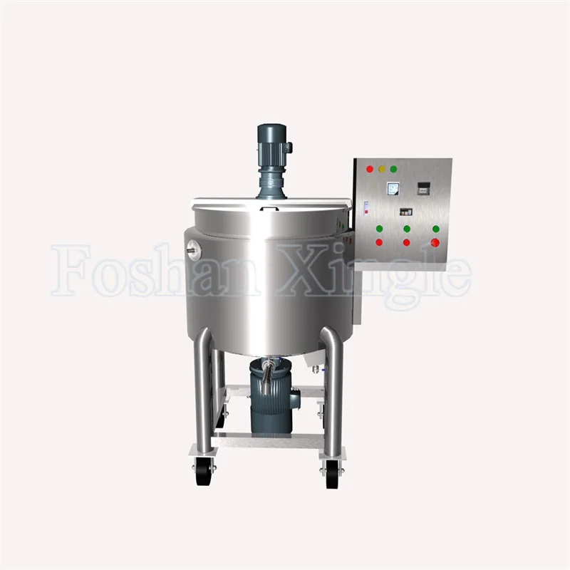 Food Sus316l Anticorrosive Polypropylene Agitator Stainless Steel Emulsifier Mixing Tank For Cosmetic Cream