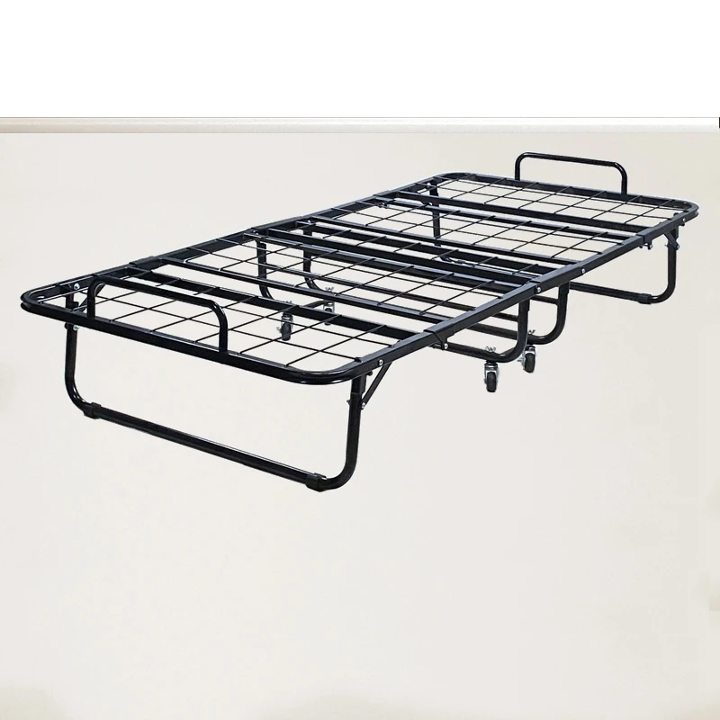 Rolling Wheels Hotel Bedroom School Folding Bed Frame girls castle bed