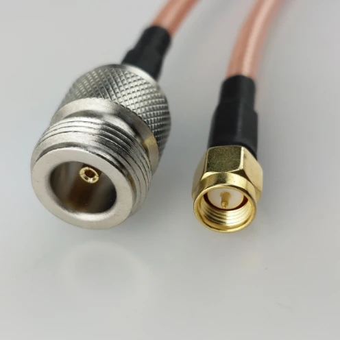 Customized wireless signal coaxial wire cable with RF connector