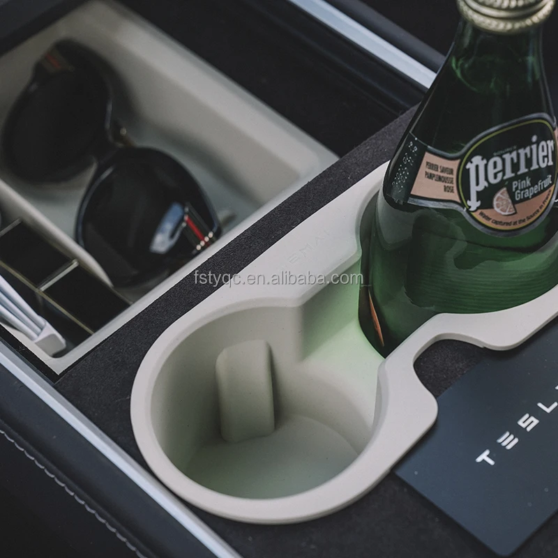 Center Console Armrest Storage Box PMMA and Silicone Central Control Organizer Container Car Accessories For Model 3/Y