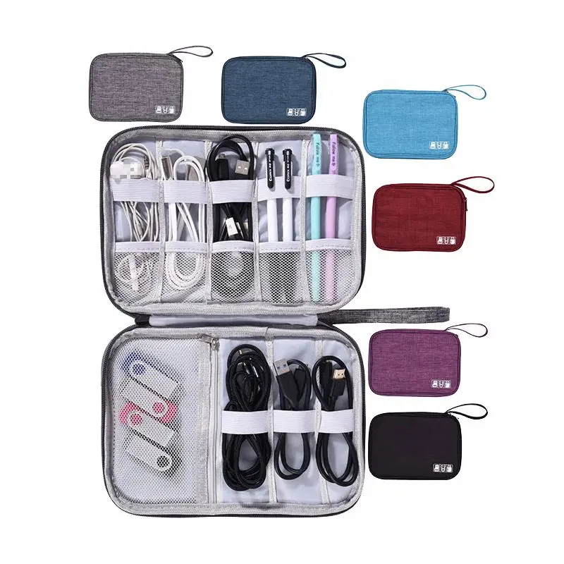 XDH97 Portable Zipper Travel  Cable Organizer Bag Travel Electronic Bag Multifunctional Electronic Gadgets