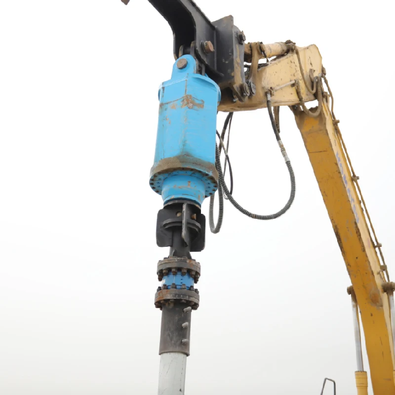 YAH-10C Chinese factory High quality Firm Reusable Utility and pipeline tie downs auger piling system for Excavator tools