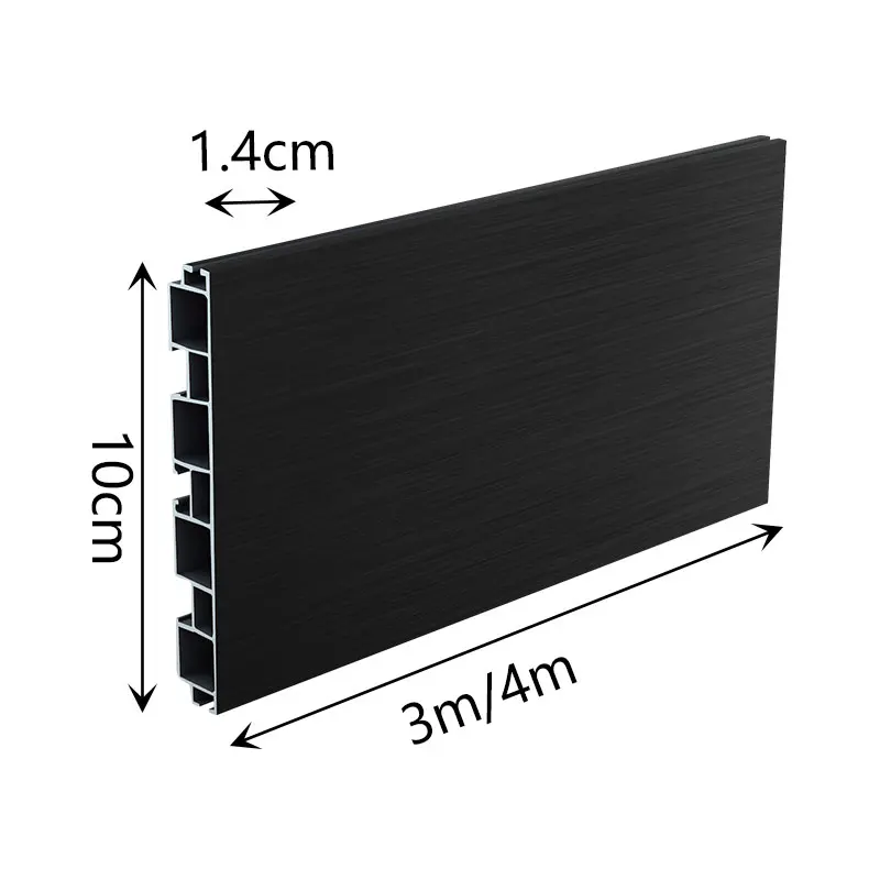 Cover Skirting BaseBoard PVC Aluminum Skirting Board For Kitchen Decoration