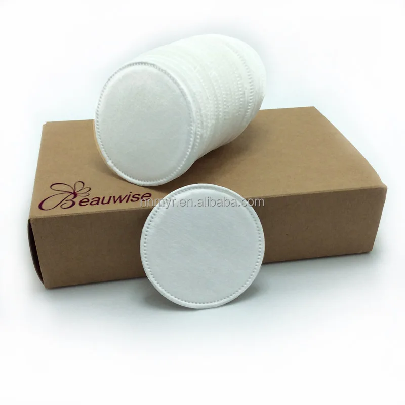 Stitch thickened edge sealed circular makeup cotton makeup remover cotton degreased cotton pads, disposable factory direct sales