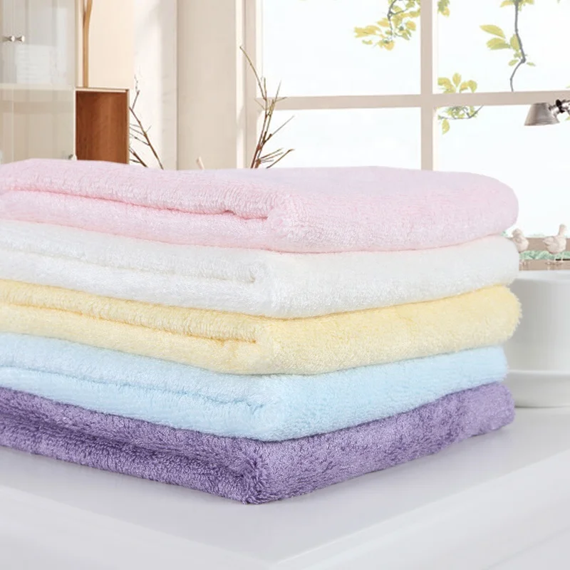 bamboo fiber hand towel solid color fancy