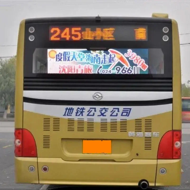 Car Rear Window p3.91 Transparent LED Display P2.5 High Definition Car Roof Taxi Top LED Display