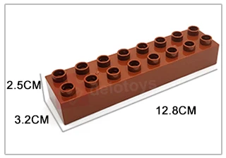 DELO TOYS  ( 12 Colors )  China marketplace construction blocks toy OEM  2 x 8  Plastic Building brick block 2*8  (JC005)