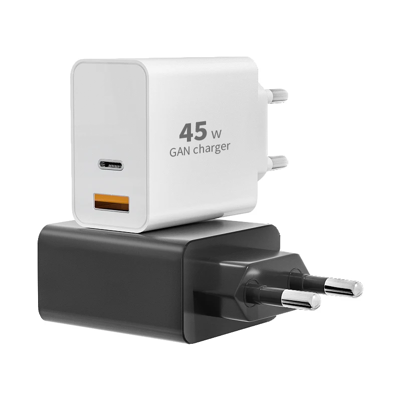 45W USB Charger Fast Charge QC 3.0 Wall Charging For iPhone 12 11 Samsung Xiaomi Mobile 2 Ports EU US UK Plug Adapter Travel