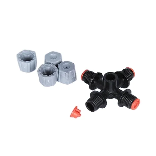 Hanging Accessary Garden Water Atomizing Micro Sprinkler Greenhouse Irrigation System Four Outlet Mist nozzle