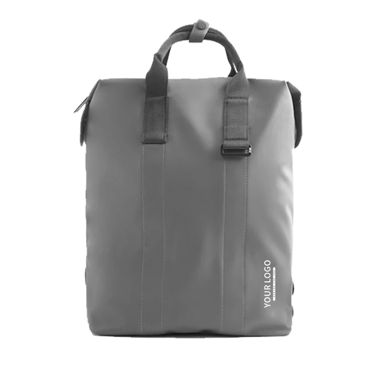 Custom Polyester Unisex Travel Rolltop Backpack Men Laptop Rolling Bag Convertible Casual Roll Top Waterpoof Backpack