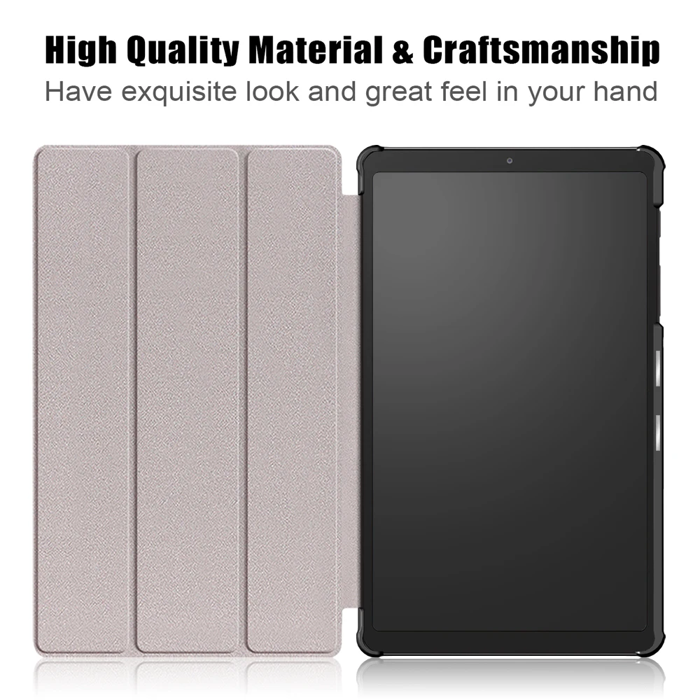 Painted pattern tri-fold leather case for Samsung Galaxy Tab A7 Lite 8.7 inch SM-T220 SM-T225 PU leather tablet case