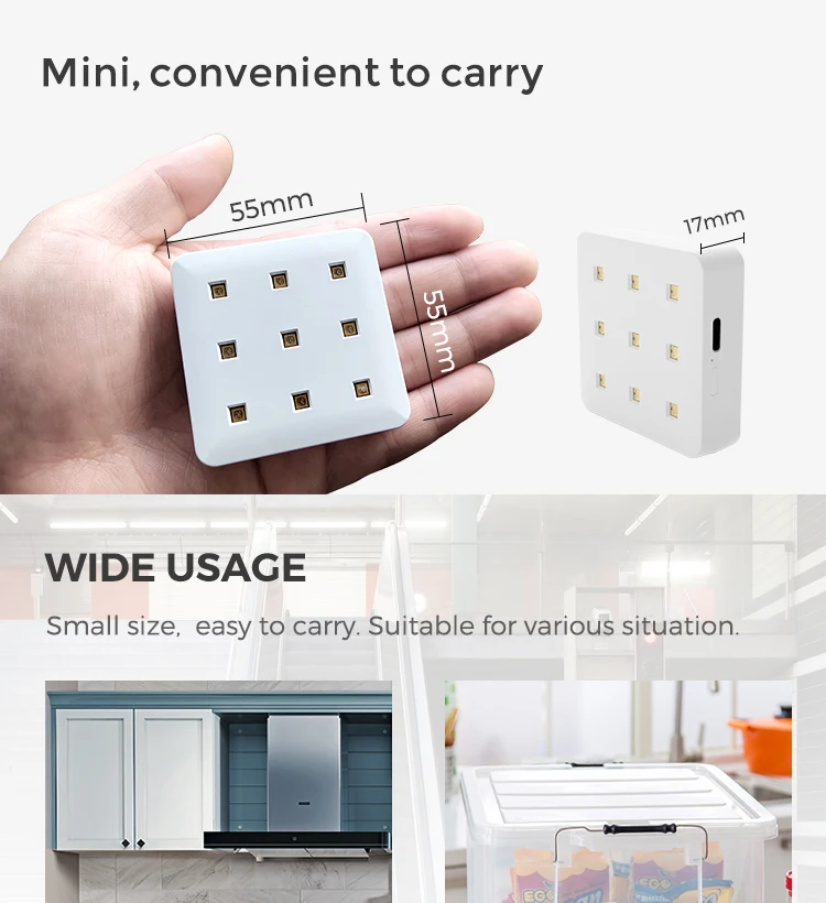 Hot Saling Convenient Purelight Led Mini Pocket Uvc Disinfection Led Portable Uv Light Sterilizer