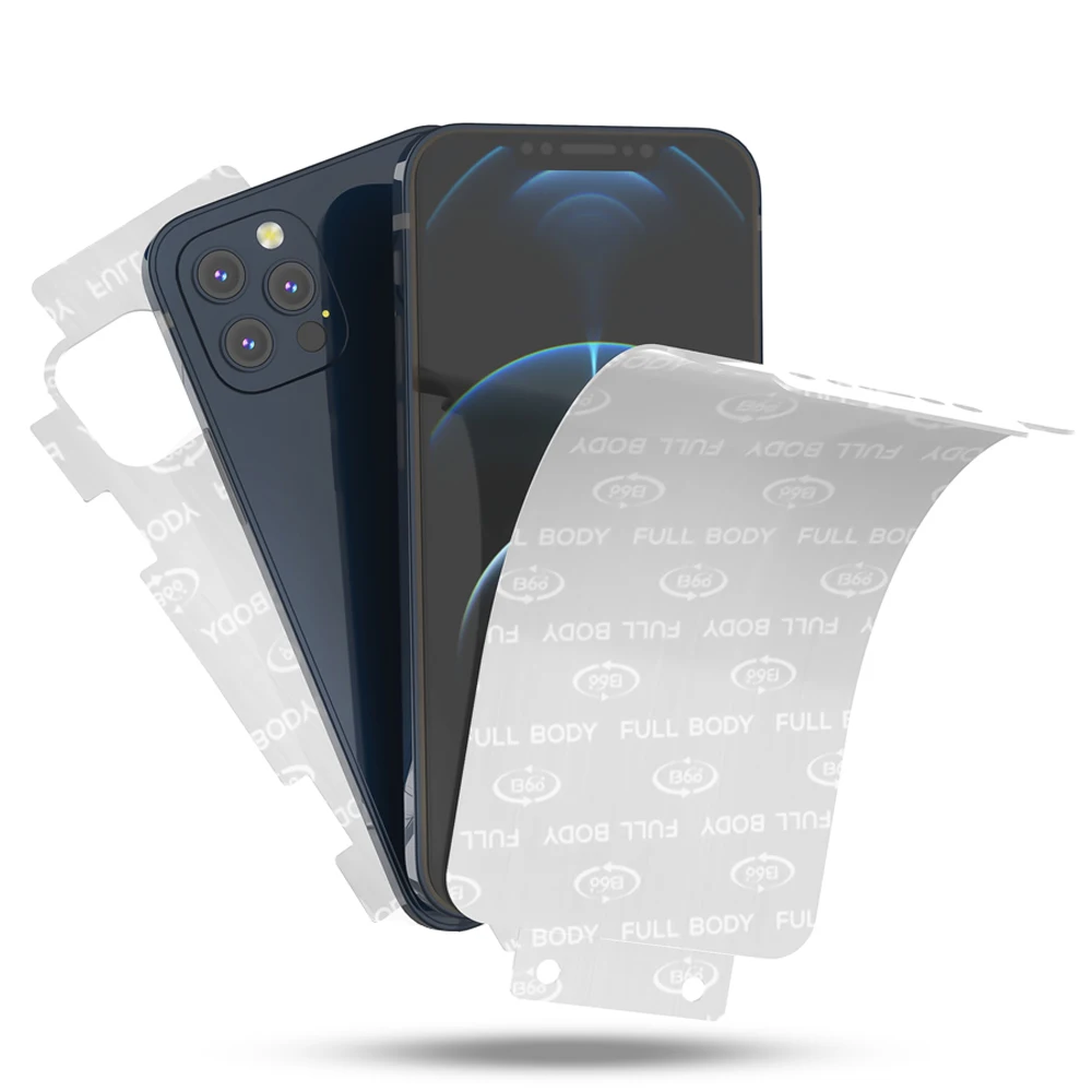 
Soft TPU Transparent Protective Film For iPhone 12 Anti-scratch Mobile Phone Body stickers Screen Protector 
