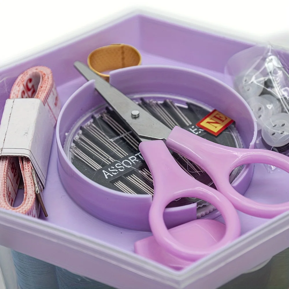 Portable Travel Home Needle and Thread Storage Box Set Sewing Kit