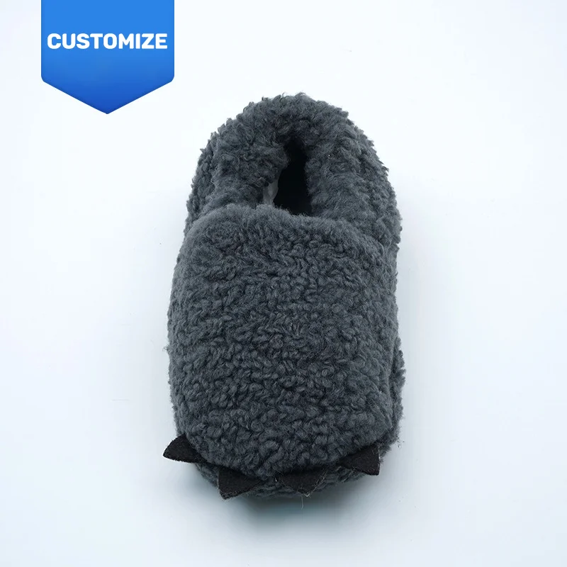 Winter Warm Funny Plush Home Slippers Cartoon Cute Bear PAWS Indoor Monster PAWS Home Shoes Custom Logo Shoes