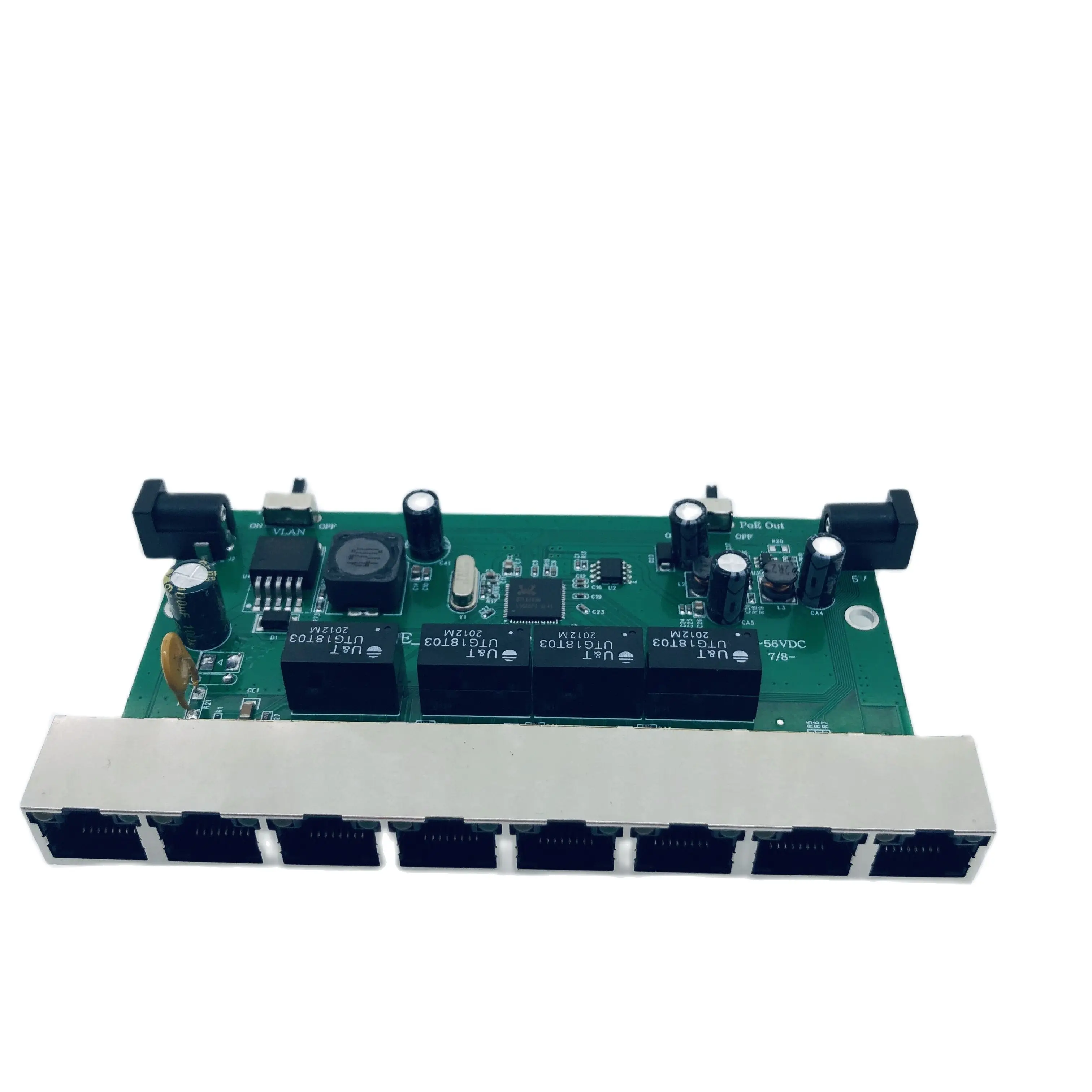Reverse POE Switch 100M 8 Port RPOE 7*10/100M+1*100M Uplink DC Output 5V12V24/48V  RPOE VLAN Support For CCTV FTTH GPON/EPON 48V