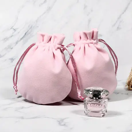 OEM satin embroidery microfiber cotton dust drawstring velvet wholesale small gift  packaging pouch with logo custom jewelry bag