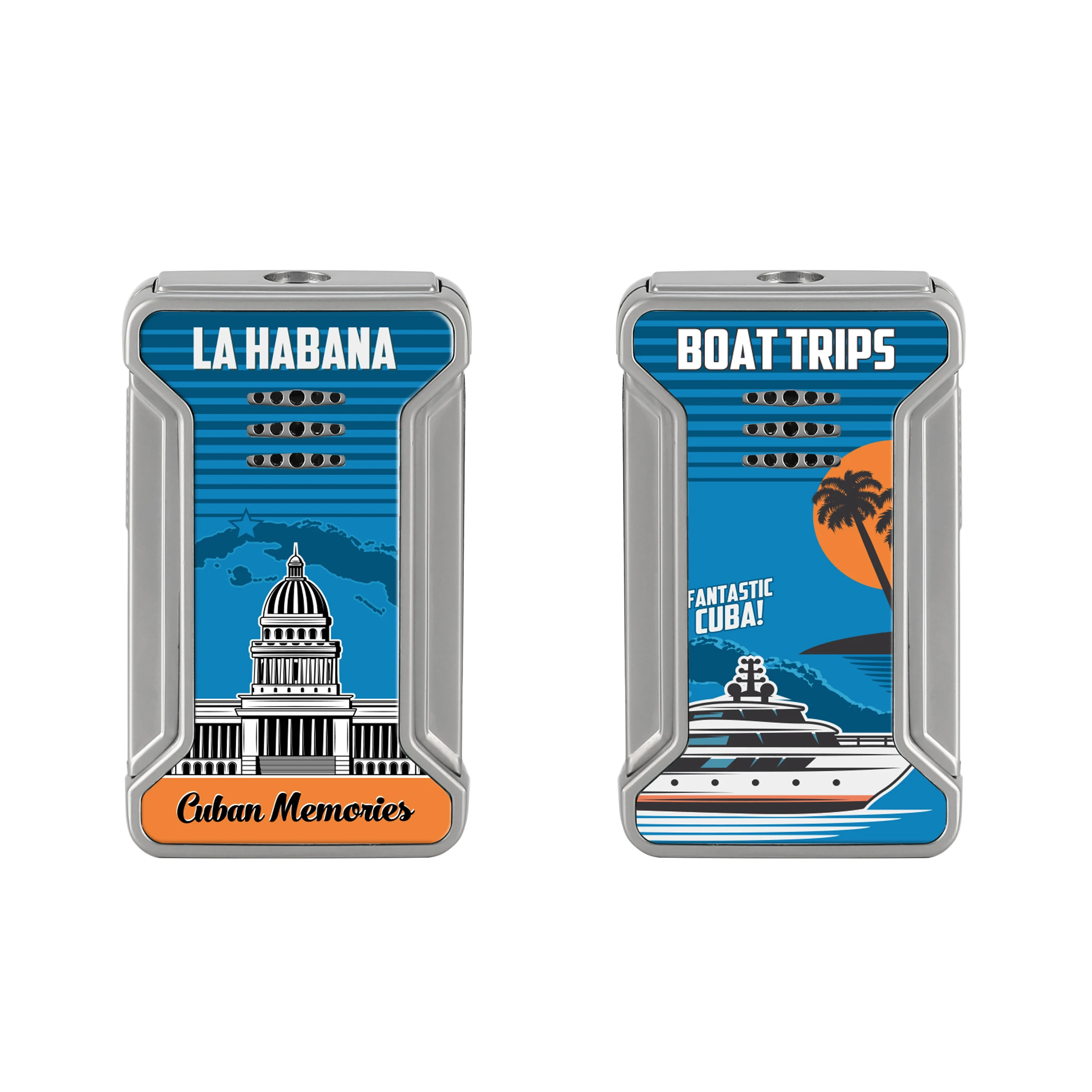 JIFENG JF-092 в Кубинском стиле с полной печатью зажигалка для сигар предохранительным замком любителя подарок