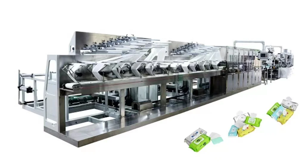 DCW-4300 Midium speed 5400-6600pcs/pack baby wet wipe making machine