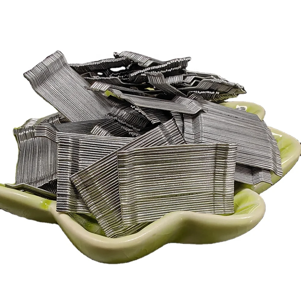 0.55mm Diameter Glued End Hooked Steel Fiber For Concrete Reinforcement Building Construction Structural