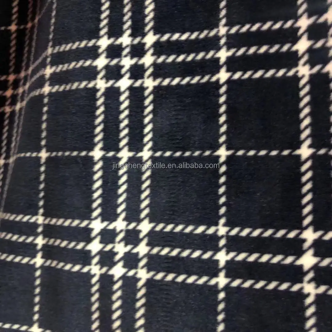 100% polyester printed fashion embroidered  sheet metal flannel fabric for blanket