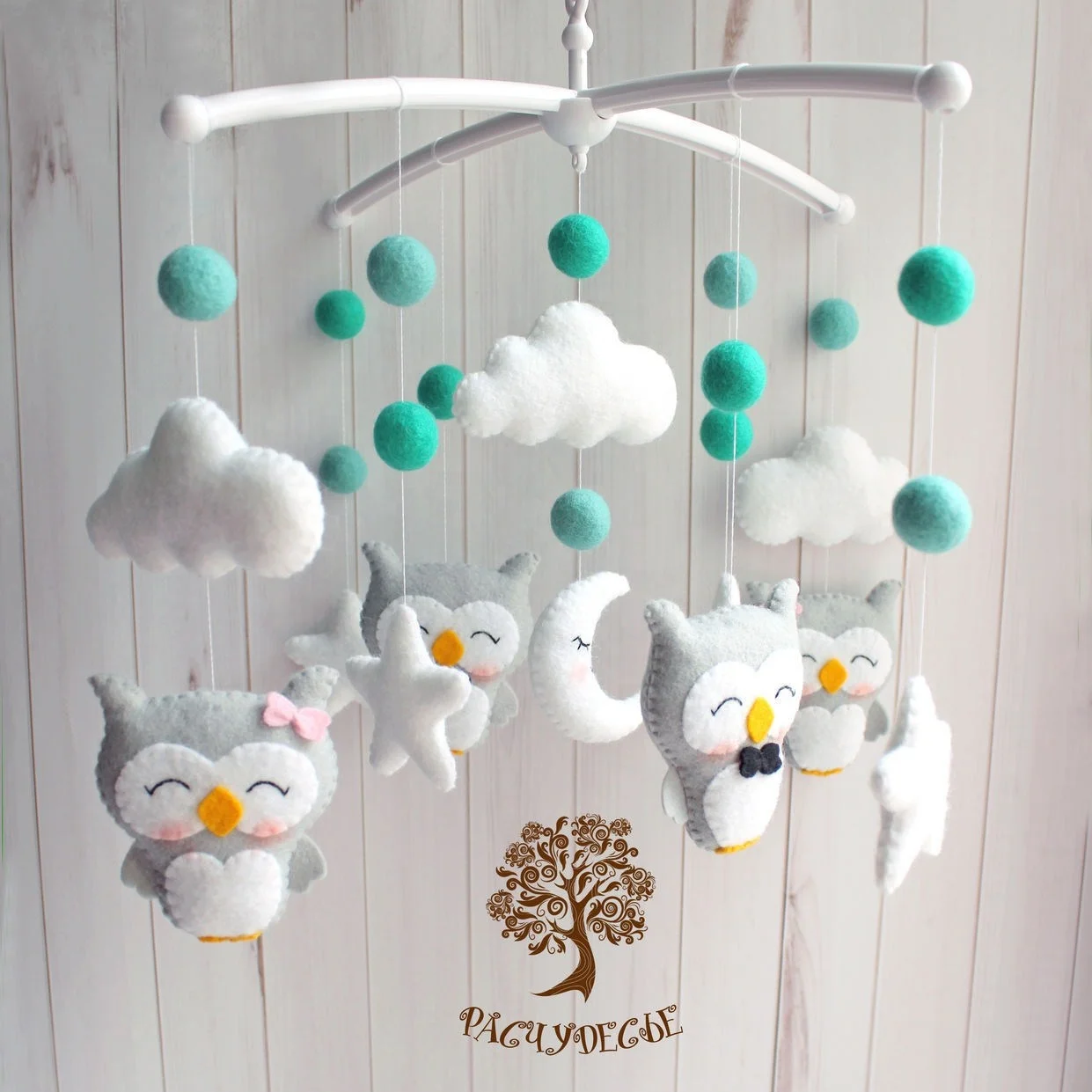 INS Nordic Baby Crib Nursery Mobile Toy Hanging Macrame Kids Room Decor