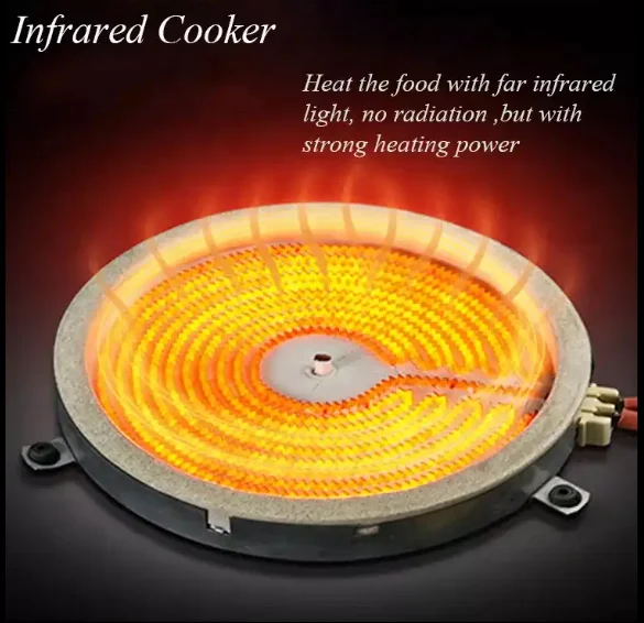 2200W high-power multifunctional household infrared cooker with knob adjustment