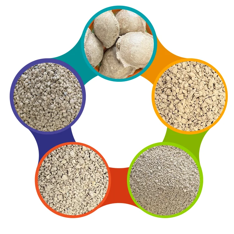 Bentonite particles mixed with fertilizer spherical particles, backfilling and sealing of abandoned wells to prevent leakage