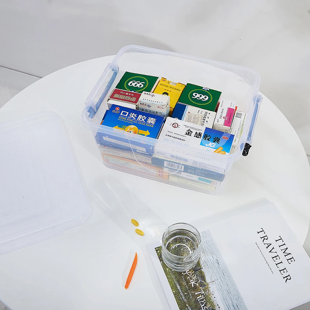 Classic design 10L polypropylene storage boxes