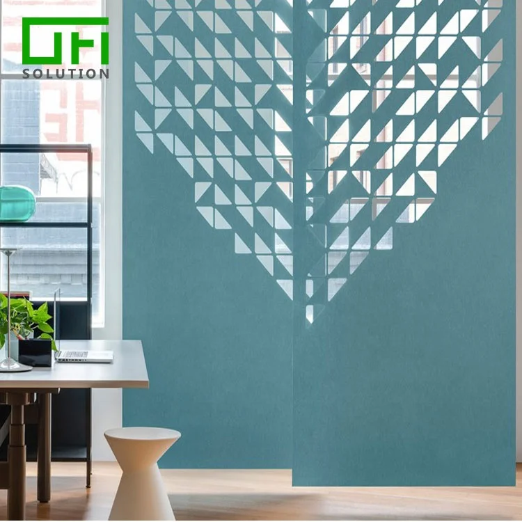 Hot Selling Customized 100% PET Polyester Sound Insulation Acoustic Panel Acoustic Screen Room Divider