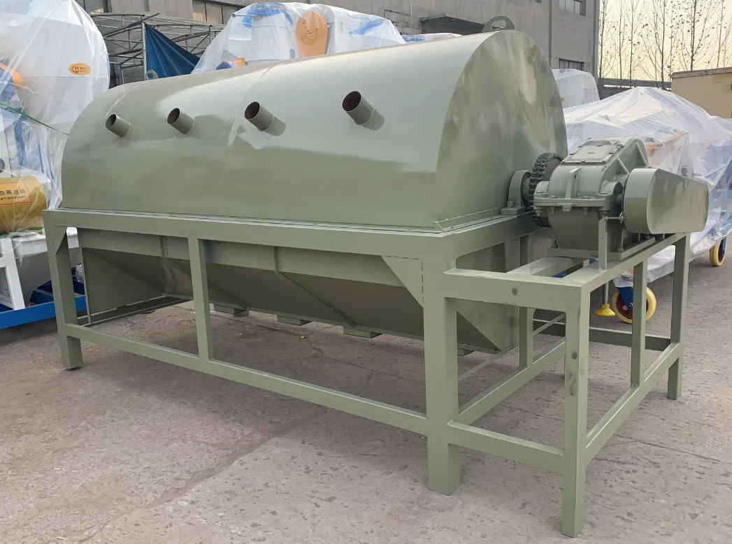 Pigeon food polishing and mixing machine