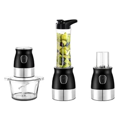 3 in 1 Multifunction Food Processor Mixer/Juicer/Grinding/Mincer, Electric Meat Grinder Blenders