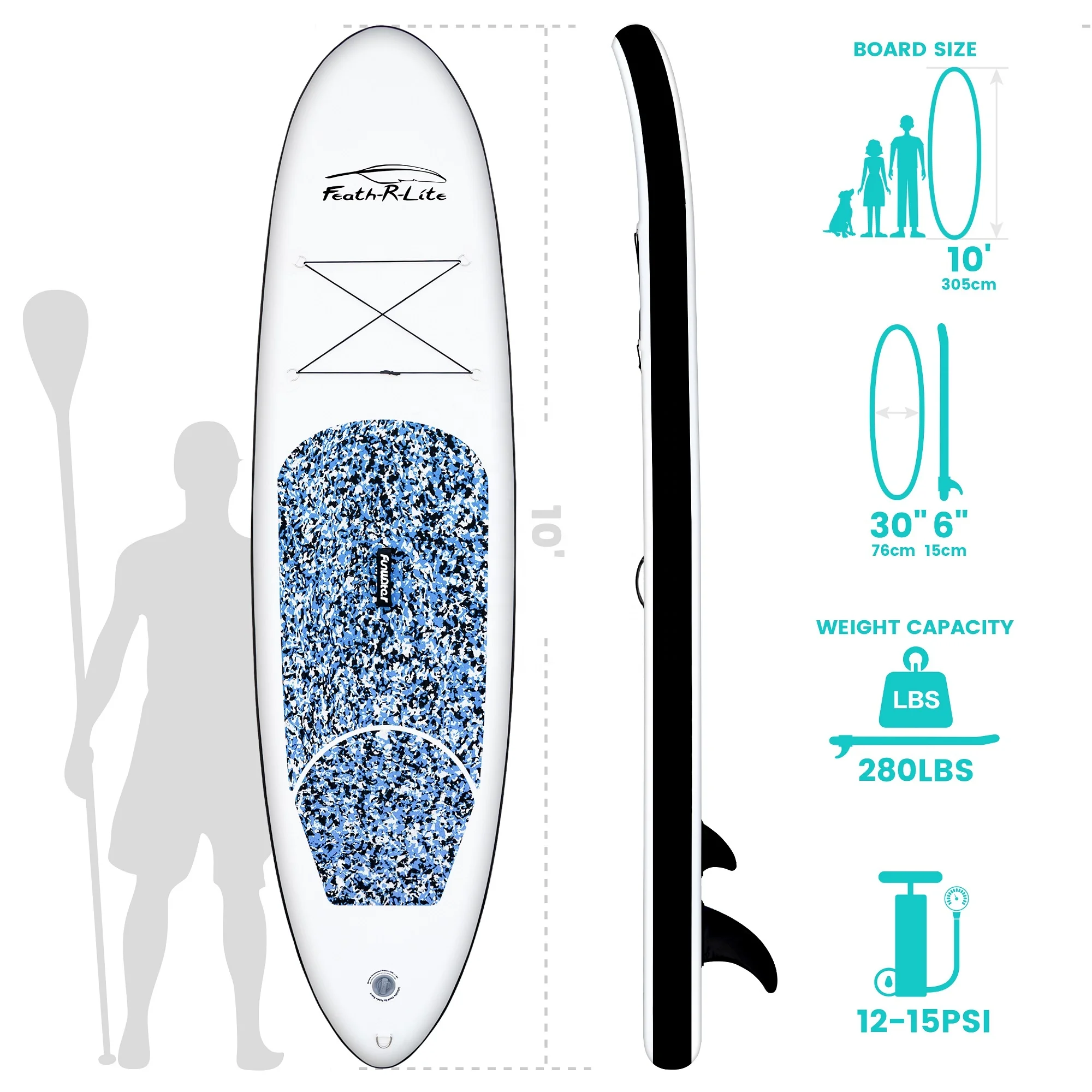 Feath-R-Lite SUP Free shipping CE REACH surfing surfboard inflatable wholesale stand up paddle board sup board