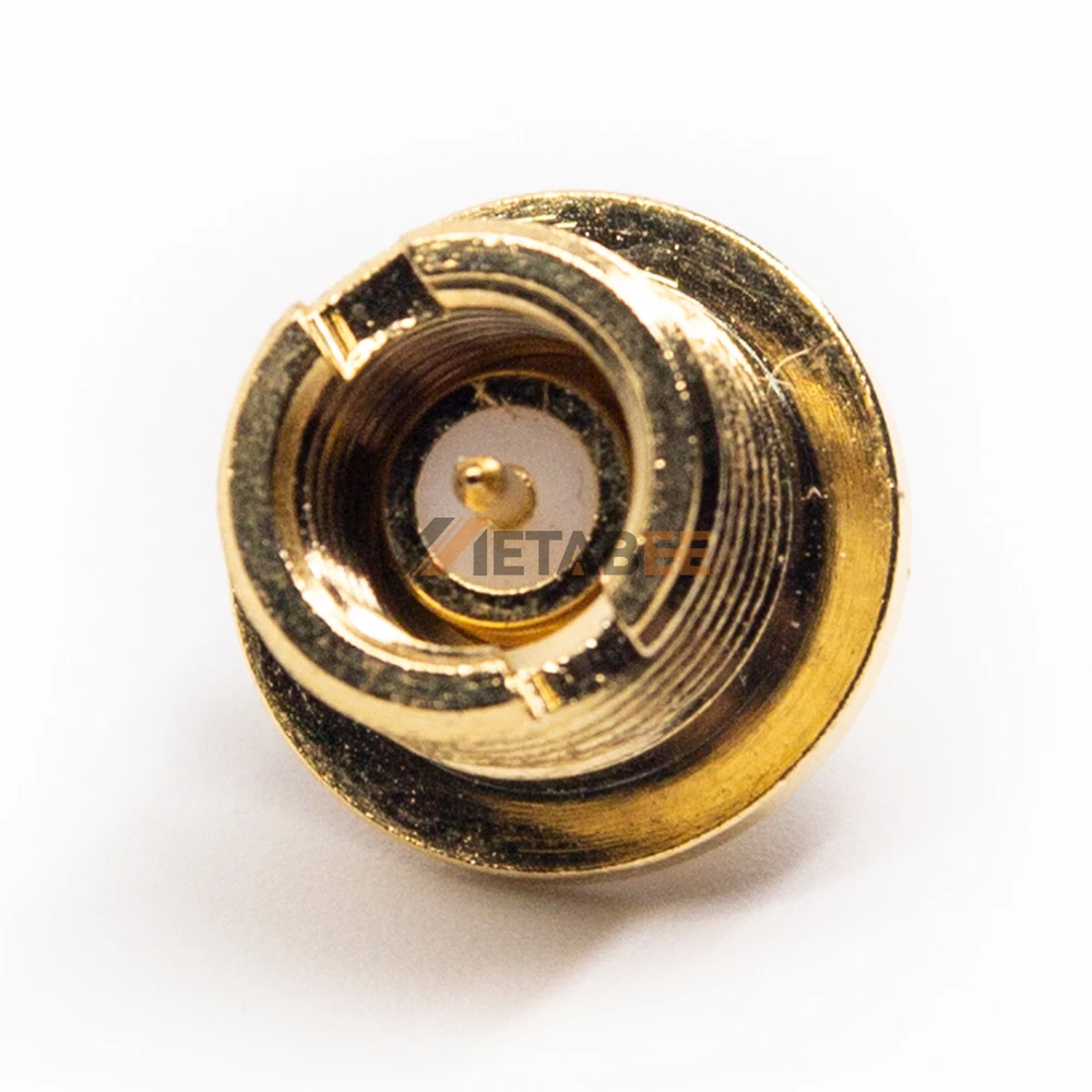 SMA Connector Female Straight 180 Degree Solder Cable type in Gold Plating