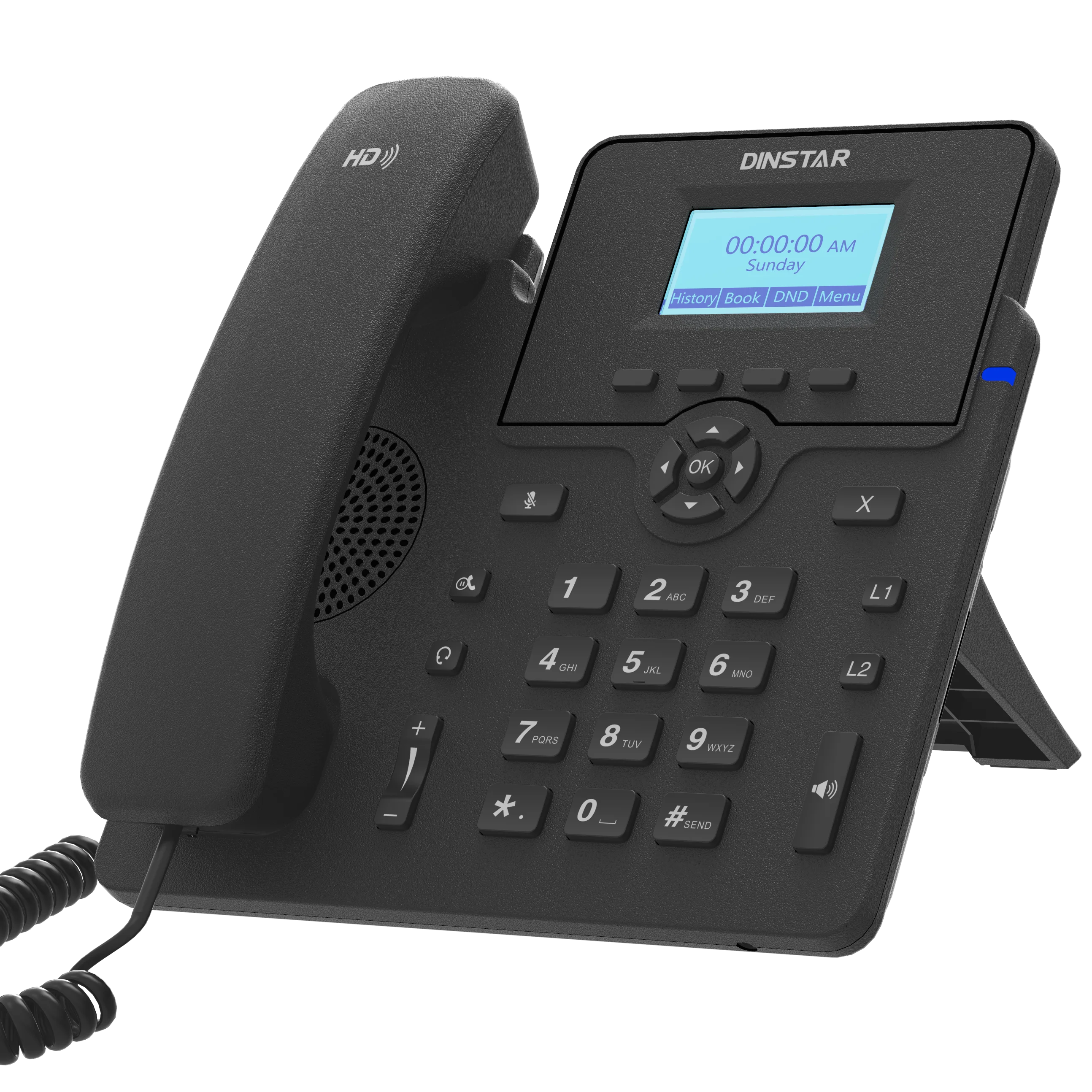 new arrival dinstar sip phone black  ip phones