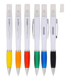 New Style Empty 3 ML Hand Sanitizer Ballpoint Pen Manufacturer Portable Travel Perfume Bottle Plastic Spray Ballpoint Pen
