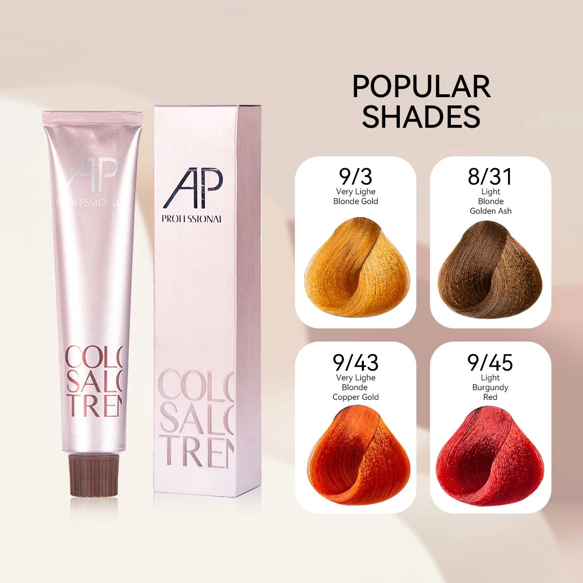 100% Grey Coverage Hair Color 68 Colors Hair Color Cream Long-Lasting Hair Dye Cream