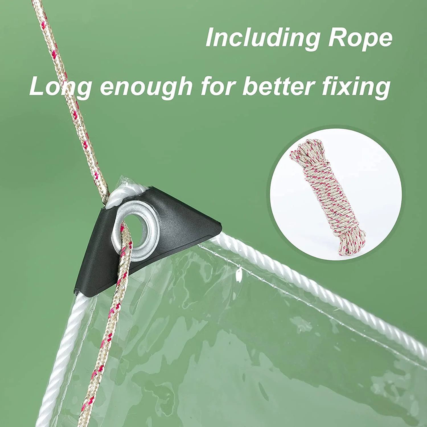 Factory-direct Waterproof PVC Transparent Tarp Tear Resistant Clear Heavy Duty Tarp