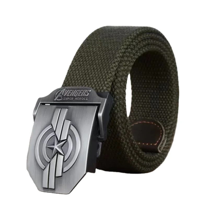 3,8 см, оптовая продажа, модный военный эластичный ремень на заказ, тканый нейлоновый хлопчатобумажный холщовый ремень для мужчин