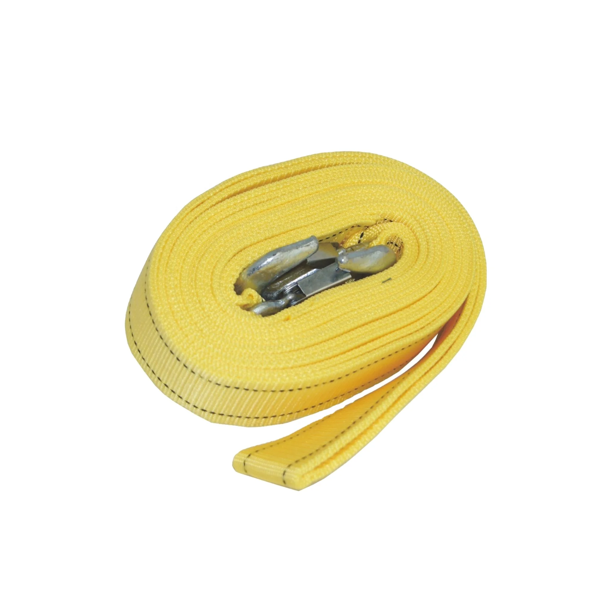 CE Standard Universal Emergency Tool Kits Car Tow Rope Snatch Strap with Hooks Flexible Custom 3.5meters Towing Strap Customized