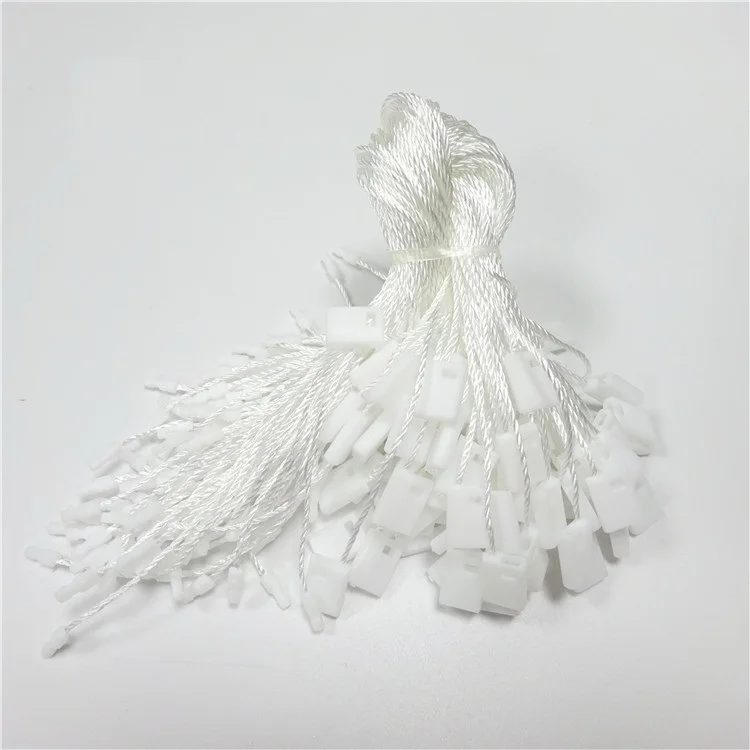 Custom Logo Plastic Clothing Hang Tag String for Garment Tags