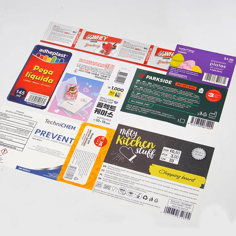 Wholesale New Printing Self-Adhesive Sticker Custom Logo Clear Vinyl Labels For Product Branding Pantone Color Waterproof