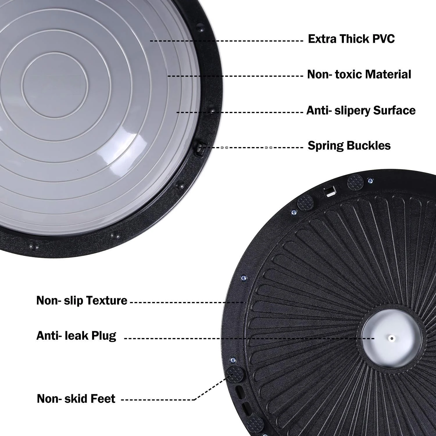 Yoga Semicircle Balance Ball Home Yoga Exercise Fitness Hemisphere Diameter Yoga Auxiliary Fitness Ball Sports Fitness