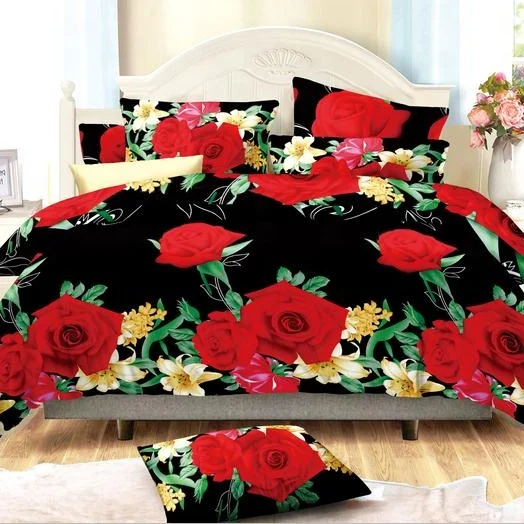 
Bedsheets microfiber 125gsm 3D disperse Printing 100% Polyester Fabric Microfiber Fabric 3D Printing Bedsheet 