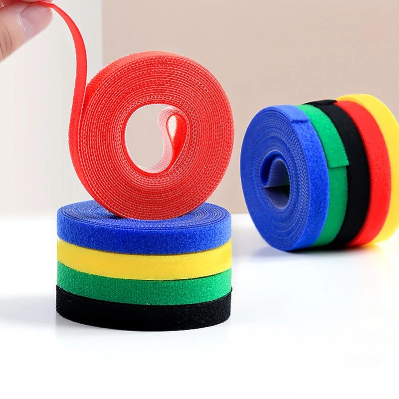 Velcroes cable tie nylon self-adhesive hook wool same-body data cable cable management binding device Velcroes plant binding