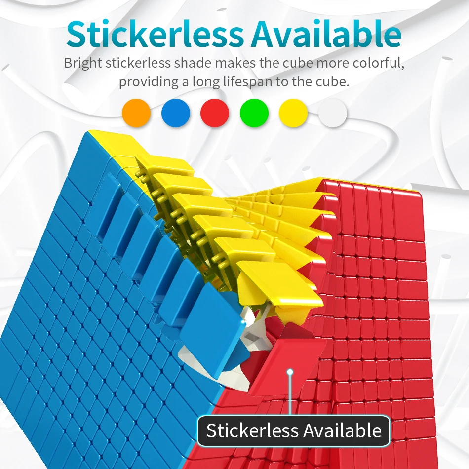 Meilong12 New Breakthrough 12x12 Magic Cube Smooth ABS Plastic 3D Puzzle Cubes Toy Magnetic Stickerless 5x5x5 Speed Puzzle